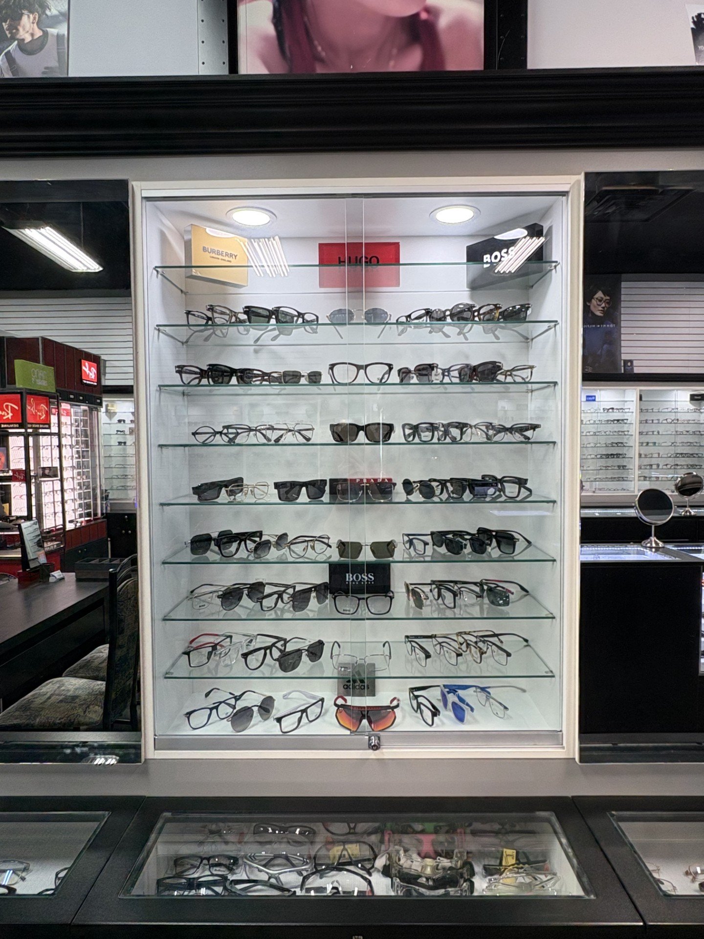 Interior frame displays at Parkway Optical